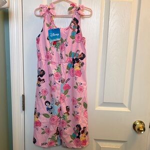 Disney Pink Floral Princess Romper